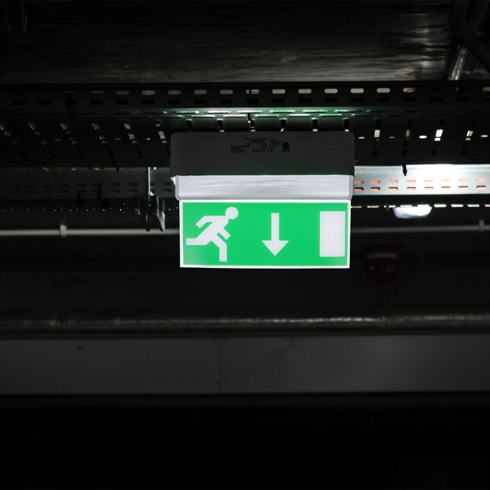 Emergency Exit Sign - Коммерческий светодиодный аварийный светильник-указатель выхода с