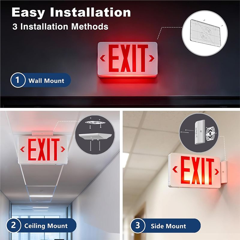 Светодиодный аварийный светиль – обзор и цена Emergency Exit Sign