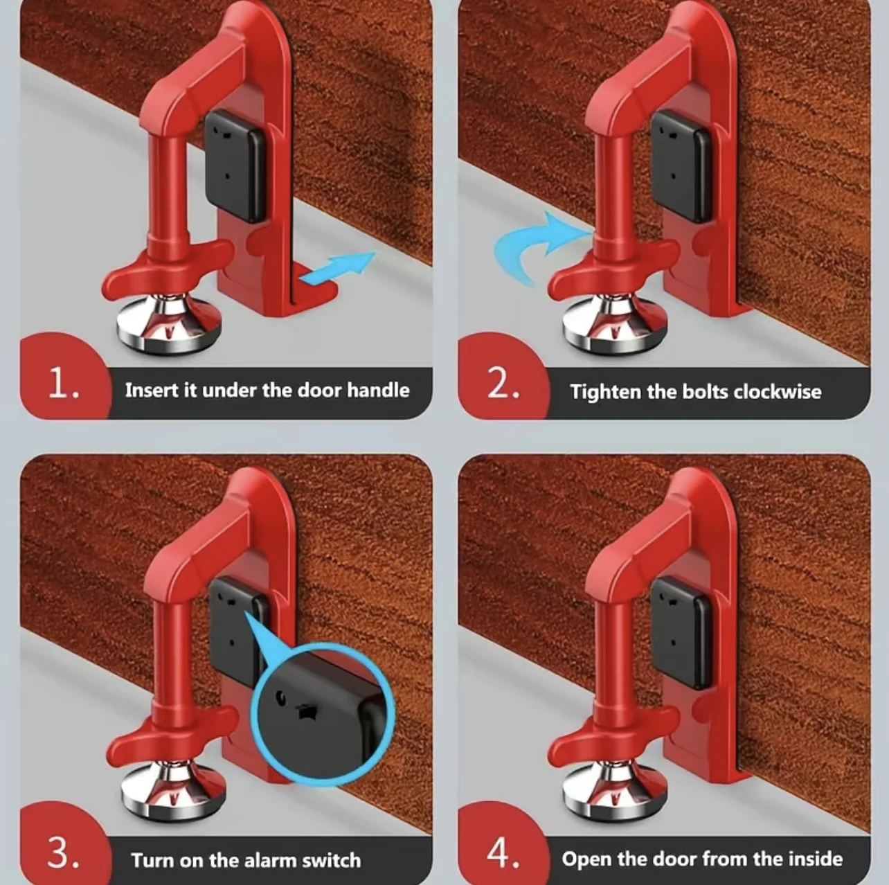 1 шт. Портативный сигнальный д – обзор и цена Door Stop Alarm