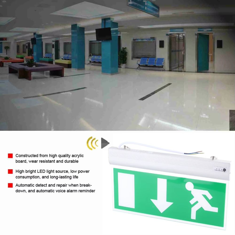 Коммерческий светодиодный авар – обзор и цена Emergency Exit Sign